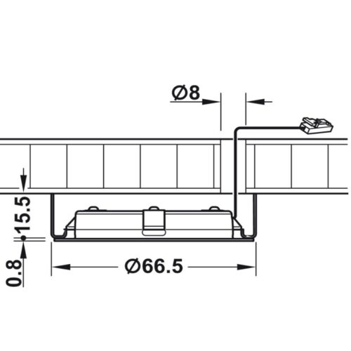 kich thuoc den led chieu 24v hafele 833 75 122
