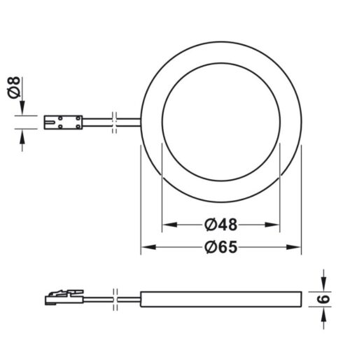 kich thuoc den led chieu 3035 lap noi 24v hafele 833 77 190