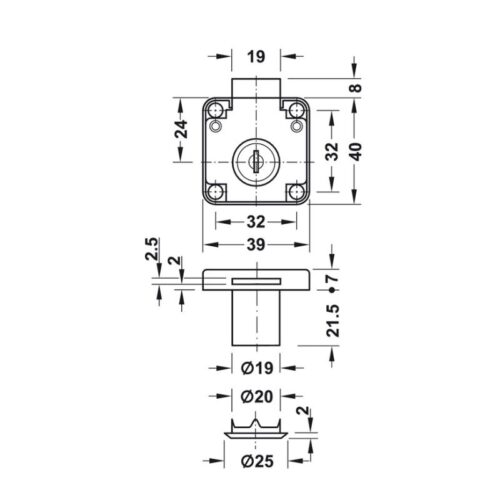 kich thuoc khoa vuong econo cua day 30mm hafele 232 01 230