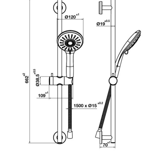 kich thuoc sen tay airsense 120r ket hop thanh truot hafele 495 60 686