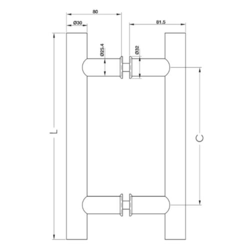 kich thuoc tay nam keo chu h dai 2000 mm hafele 903 01 810 1