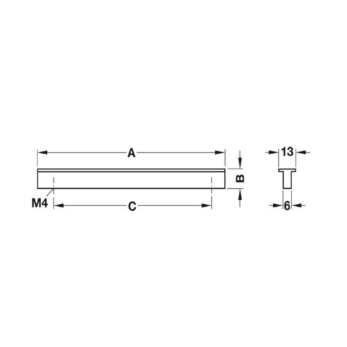 kich thuoc tay nam nhom 120 mm hafele 107 24 901