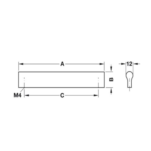 kich thuoc tay nam nhom 148 mm hafele 155 01 102