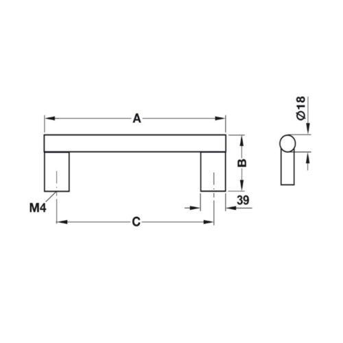 kich thuoc tay nam nhom 167 mm hafele 107 55 925