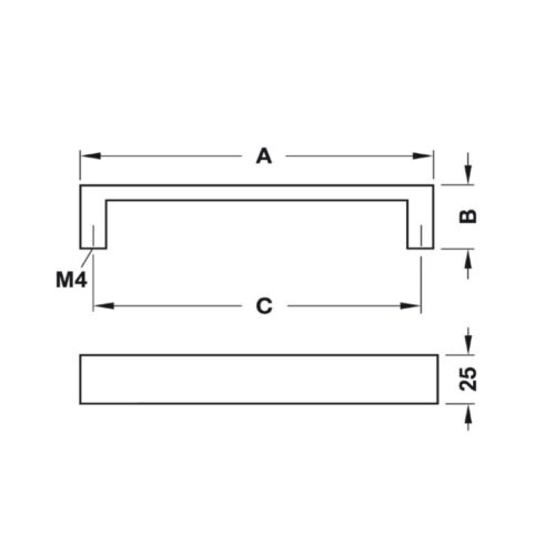 kich thuoc tay nam nhom 175 mm hafele 110 73 933