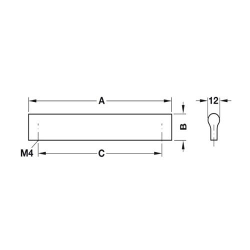kich thuoc tay nam nhom 212 mm hafele 155 01 104