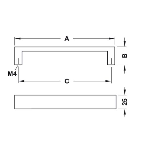 kich thuoc tay nam nhom 239 mm hafele 110 73 935