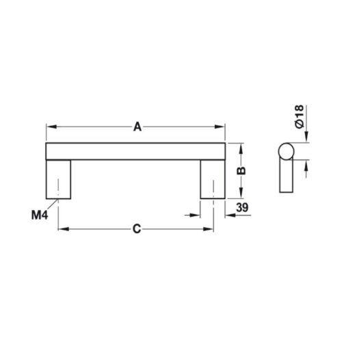 kich thuoc tay nam nhom 263 mm hafele 107 55 935