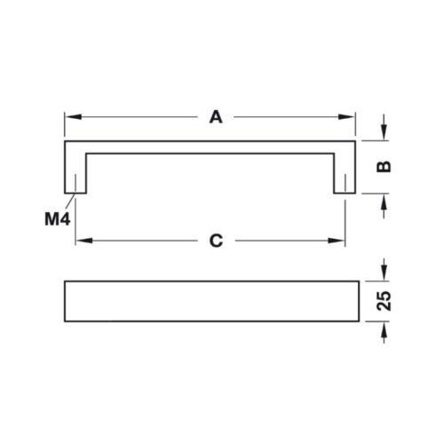 kich thuoc tay nam nhom 335 mm hafele 110 73 938