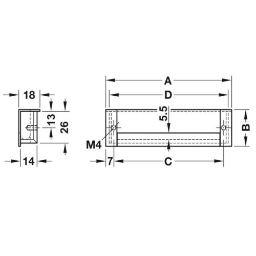 kich thuoc tay nam tu am 142mm hafele 151 99 902