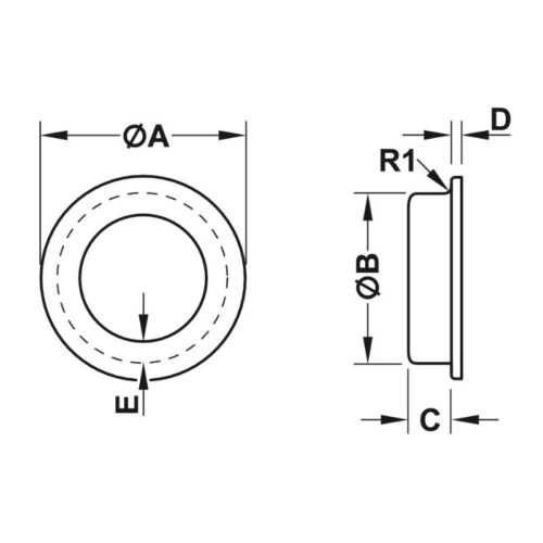 kich thuoc tay nam tu am o50mm hafele 155 01 490