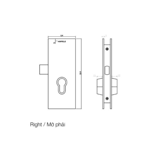 kich thuoc than khoa mo xoay mo phai hafele 981 59 020