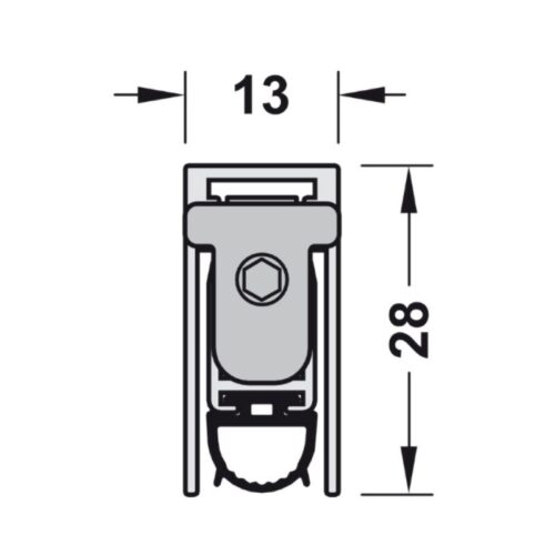 kich thuoc thanh chan bui tu dong 1333mm hafele 950 45 019