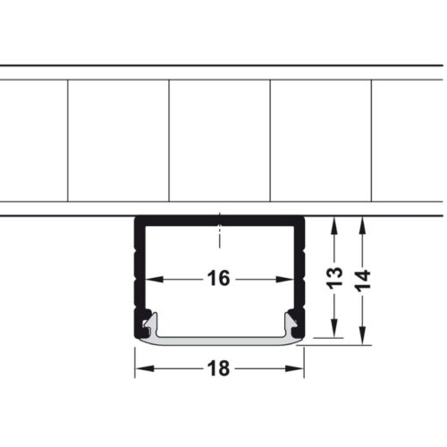 kich thuoc thanh nhom gan noi kinh che trang sua hafele 833 72 841