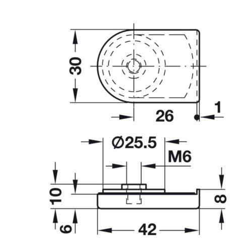 kich thuoc vo khoa cho tay nam cua kinh symo hafele 233 40 712