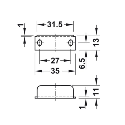 lap dat khoa vuong econo cua day 30mm hafele 232 01 230