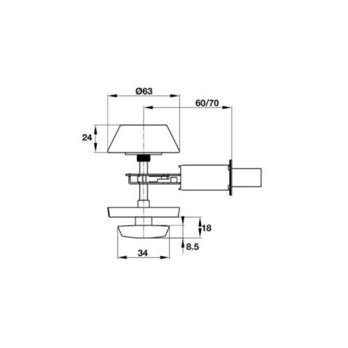 thiet ke cua khoa coc 1 dau chia 1 dau van hafele 911 64 383