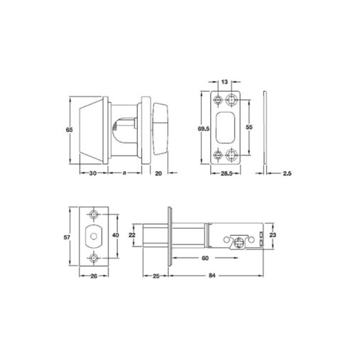 thiet ke cua khoa coc 1 dau chia 1 dau van loai lon hafele 911 64 274