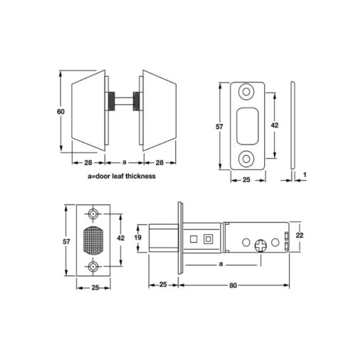thiet ke cua khoa coc 2 dau chia loai nho hafele 911 64 229