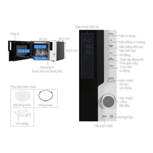 thong so ky thuat lo vi song doc lap hafele hw f30a 538 31 280