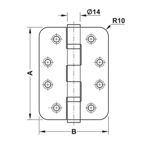 Bản Lề Lá Chống Cháy 2 Vòng Bi 120Kg Hafele 926.98.040 5 Kich Thuoc Ban Le La Chong Chay 2 Vong Bi 120Kg Hafele 926.98.040 2