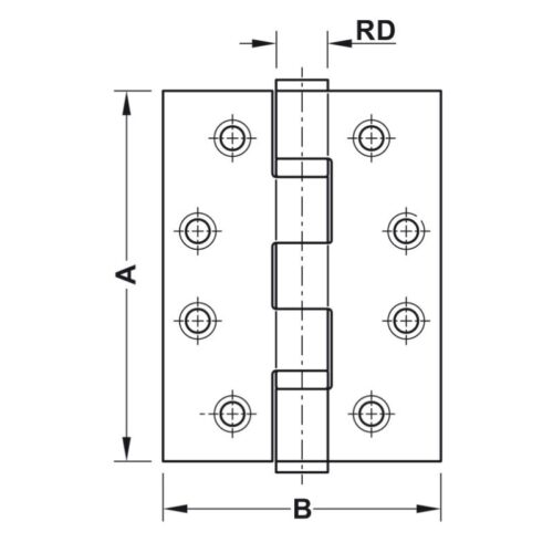 Bản Lề Lá Chống Cháy 2 Vòng Bi 120Kg Hafele 926.98.040 3 Kich Thuoc Ban Le La Chong Chay 2 Vong Bi 120Kg Hafele 926.98.040