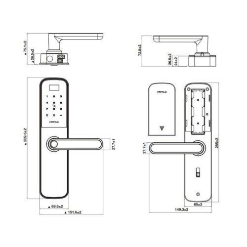 thong so ky thuat khoa dien tu hafele dl6100 912 20 582 1 1