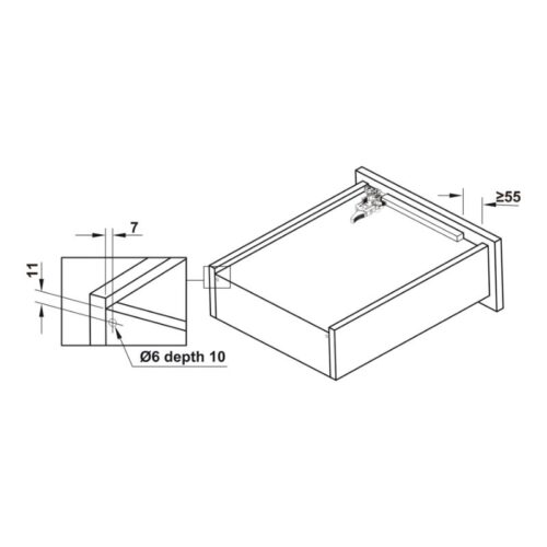Ray Âm EPC Evo 500mm Giảm Chấn Hafele 433.32.075 4 thong so ray am epc evo 500mm giam chan hafele 433 32 075 2