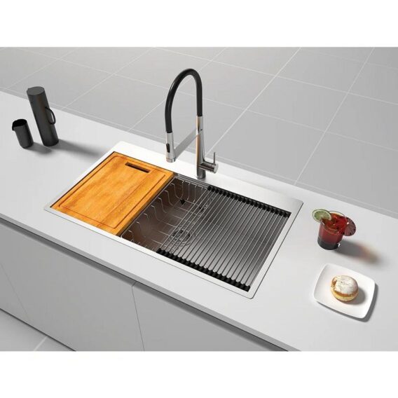 Ảnh Chậu rửa bát Inox 1 hố Hafele WS R0 HS24-SSN1S-8650 SILVER 567.20.637