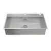 chau rua bat inox 1 ho hafele ws r0 hs24 ssn1s 8650 silver 567 20 637