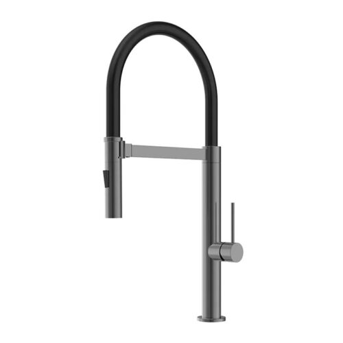 Vòi rửa bát nóng lạnh Hafele HT24-SH1F527-TITAN 570.85.451 có dây rút