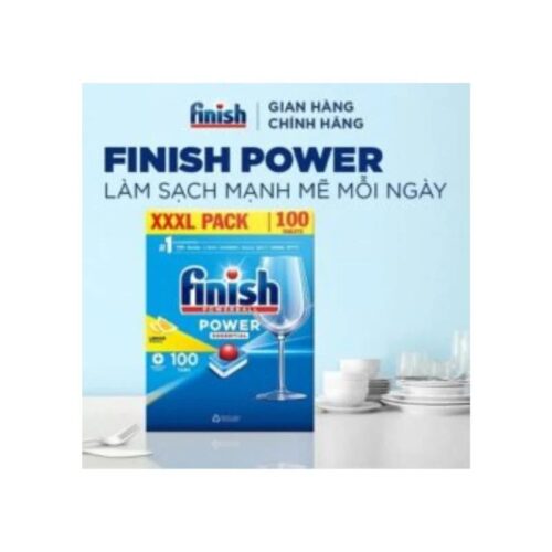 Viên rửa bát Finish Power Essential 100 viên 2 anh vien rua bat bosch finish power essential lemon 100 vien