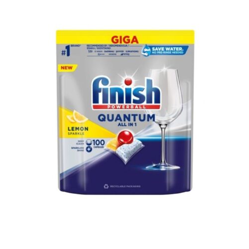 Viên rửa bát Finish Quantum All In One 100 viên 3 vien rua bat finish quantum all in one 100 vien huong chanh