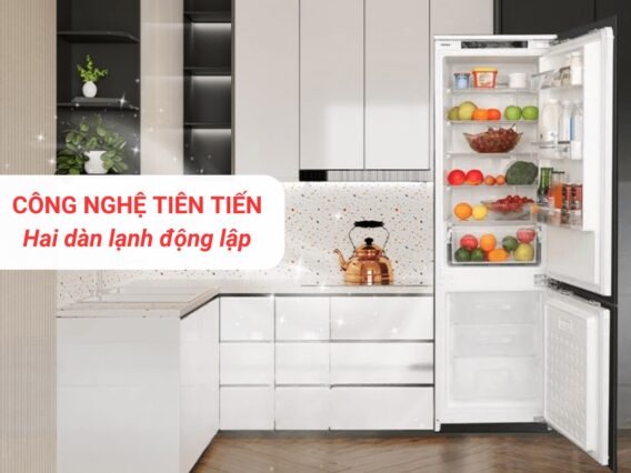 Hình ảnh tủ lạnh 2 cánh Hafele