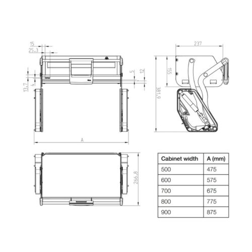 kich thuoc ke nang ha hafele 504.68.376 utensio 1 tang 800 mm
