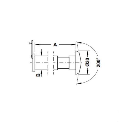Mắt thần Hafele 959.00.150 3 kich thuoc mat than mau den hafele 959.00.150