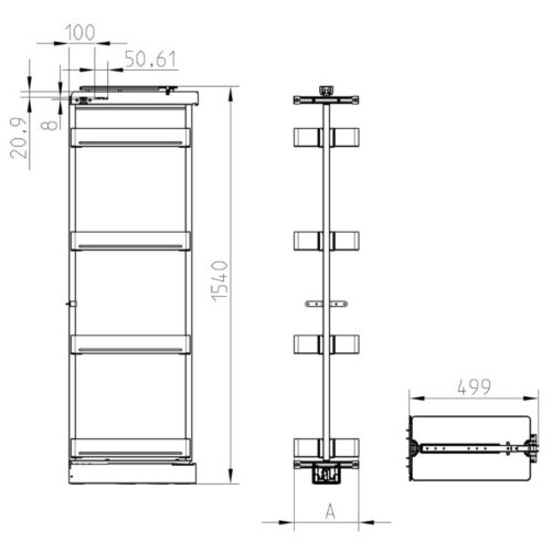 kich thuoc tu kho hafele 504.68.390 dispensa r400mm