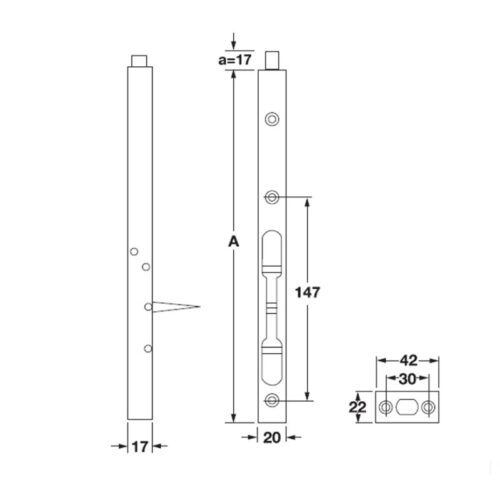 size chot am hafele 911 62 689