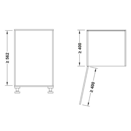 size ro gan canh door agent hafele 545.14.300
