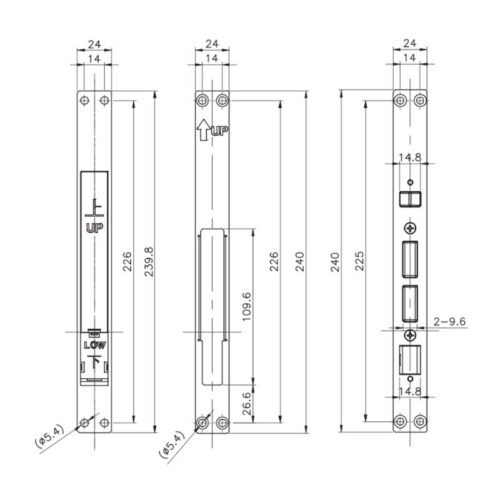 Khoá điện tử Hafele 912.21.046 7 Khoan khoá điện tử Hafele 912.21.046