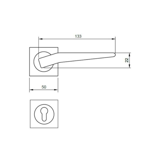Tay nắm Hafele 901.79.722 3 Kích thước Tay nắm Hafele 901.79.722