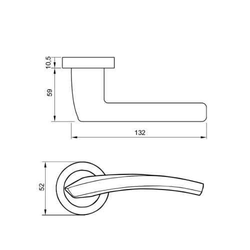 Tay nắm Hafele 901.79.868 Dune đen mờ 3 Kích thước Tay nắm Hafele 901.79.868