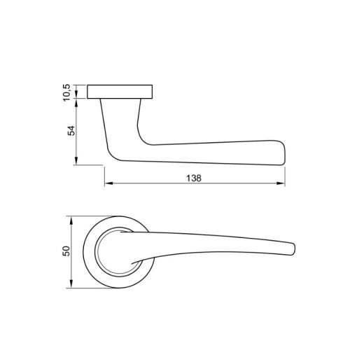 Kích thước Tay nắm Hafele 901.99.598