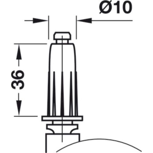 Ảnh bánh xe đôi nội thất Hafele 660.09.304