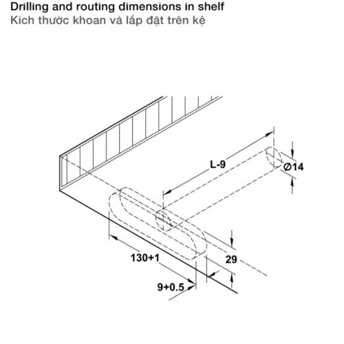 Khoan chốt bas đỡ kệ Hafele 283.33.931
