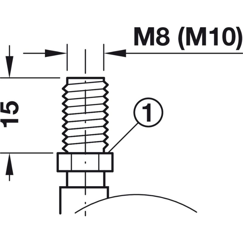Kích thước bánh xe đôi nội thất Hafele 660.08.324 Kích thước bánh xe đôi nội thất Hafele 660.08.324