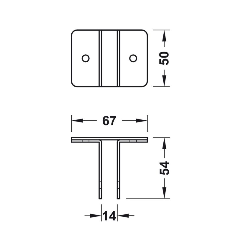Kích thước bas gắn tường Hafele 988.98.030 Kích thước bas gắn tường Hafele 988.98.030