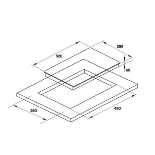 Bếp từ Hafele 536.61.930 5 Kích thước bếp từ Hafele 536.61.930