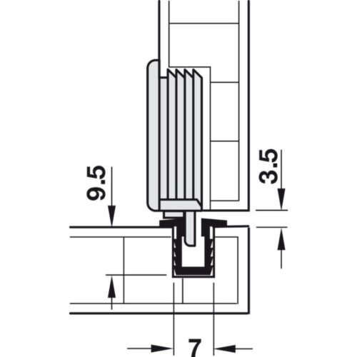 Lắp đặt bánh xe dẫn hướng Hafele 402.21.200