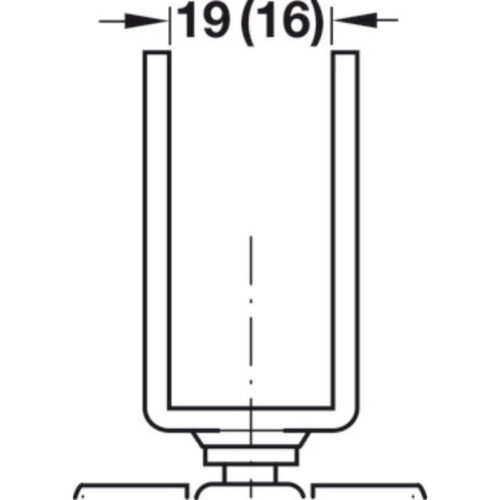 Lắp đặt bánh xe đôi nội thất Hafele 660.09.304